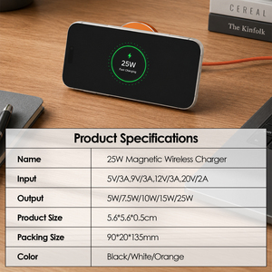 Cargador Inalámbrico Magnético Rápido PD de 25W, Plegable, Ecológico, Portátil, Delgado, para Carga Universal de Teléfonos Móviles - Product Image 6