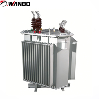 Transformateur de distribution immergé dans l'huile Wanbo-72 IEC 50kVA-2500kVA 11kV/33kV vers 400V 50/60Hz à enroulement en cuivre