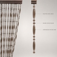 Rideau de perles en acrylique personnalisé, rideau de perles transparentes pour la décoration de l'allée de mariage, séparation de pièce à domicile
