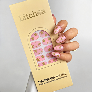 Bandes de gel semi-durcies pour ongles, qualité salon professionnelle, motifs étoiles dorées, résistantes aux éclats, pour marque privée - Product Image 1