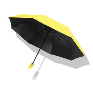 Sombrilla Personalizada con Protección UV, Diseño Moderno, 70% Automática, con Bloqueo, Tipo Donut, Negra, para Lluvia y Sol, con Gancho - Product Image 4