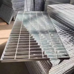 Industrial Galvanized Metal Steel Grating For Stair Steps / Trench Drain Cover