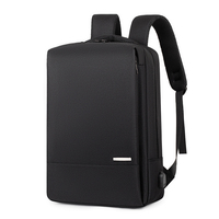 Sac à dos pour ordinateur portable de 14 pouces en nylon haut de gamme, tendance, simple, imperméable et durable pour les voyages d'affaires