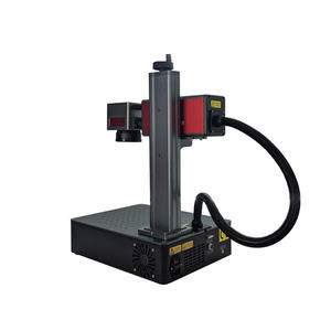 Mini machine de marquage laser à fibre tout-en-un, refroidie par air, haute rigidité, pour la gravure sur métal, bois, pierre, caoutchouc - Product Image 2
