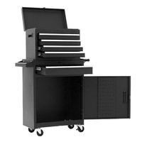 Chariot à outils combiné transfrontalier avec boîte à outils mobile pour atelier de réparation, armoire métallique mobile - Armoire à outils KC018