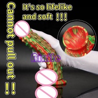 Dildo en silicone géant en forme d'animal, jouet pour adultes, plug anal d'entraînement et d'étirement, grand dildo fantaisie pour stimulation du point G et de la prostate