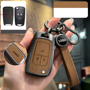 Accessoires de clé de voiture DM Nouveau porte-clés de voiture en cuir de luxe Couvre-clés de télécommande de voiture pour Chevrolet Malibu Equinox Cruze Spark - Product Image 3