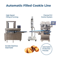 Machine à encruster les biscuits automatique à grande vitesse HJ-860X, machine à déposer des biscuits bicolores