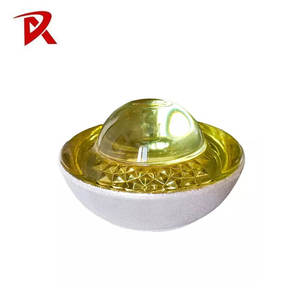 2025 राजमार्ग चिंतनशील बिल्ली की आंख वाली कांच की सड़क को रबर कटोरे के साथ स्टड ग्लास कर्बस्टोन रोड स्टड - Product Image 3