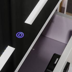 Table <span class=keywords><strong>de</strong></span> chevet intelligente à <span class=keywords><strong>LED</strong></span> en gros avec lecteur d'empreintes digitales et station <span class=keywords><strong>de</strong></span> recharge sans fil, table <span class=keywords><strong>de</strong></span> nuit multifonctionnelle - Product Image 4