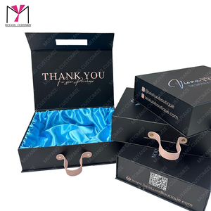 Coffret de perruques fantaisie MUYANG avec doublure en satin, logo estampé à chaud, poignée, emballage d'accessoires de mode - Product Image 2