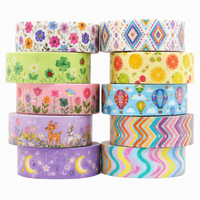 Set di Nastri Washi Premium con Logo Personalizzato, Design Cartoon per Confezioni Regalo, Decorazione Diari e Adesivi