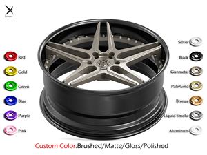 Ruedas forjadas personalizadas de 19 y 20 pulgadas para <span class=keywords><strong>BMW</strong></span> M2, diseño de cinco radios, nueva condición, 40mm ET 25mm, rendimiento compensado, ruedas de 2 piezas - Product Image 4