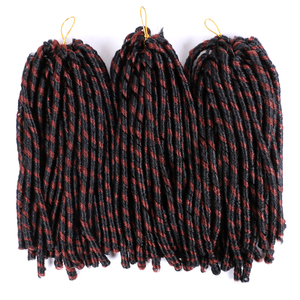 Approvisionnement direct usine Tresses africaines au crochet ajourées 14 pouces 70g 15 brins Fibre basse température Trame simple - Product Image 3
