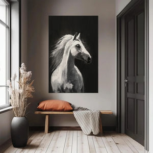 Peintures décoratives personnalisées en gros pour la maison, tableaux d'animaux réalistes peints à la main à l'huile sur toile, art mural pour salon et couloir - Product Image 3