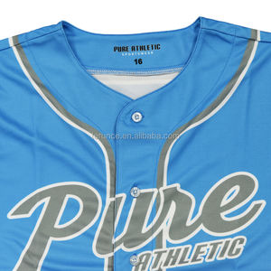 Saf özel sıçrama beyzbol formaları tam düğme mürekkep sıçrayan desen softbol gömlek kişiselleştirilmiş spor üniformaları - Product Image 6