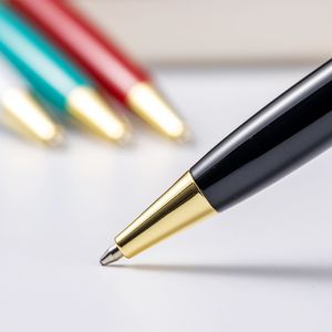 Manufacturer Hot Sale Creative Design Good Quality Heavy Metal Promotional Pen Custom Logo Black Ballpoint Pen - Product Image 5