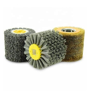 <span class=keywords><strong>Brosse</strong></span> de polissage en fil d'acier 120x100mm pour bois polonais, tambour de polissage certifié ISO9001, outil de nettoyage industriel et DIY, OEM personnalisé - Product Image 5