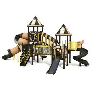 Structure de jeu avec toboggan pour projet de rénovation de parc municipal certifiée CE - Product Image 3