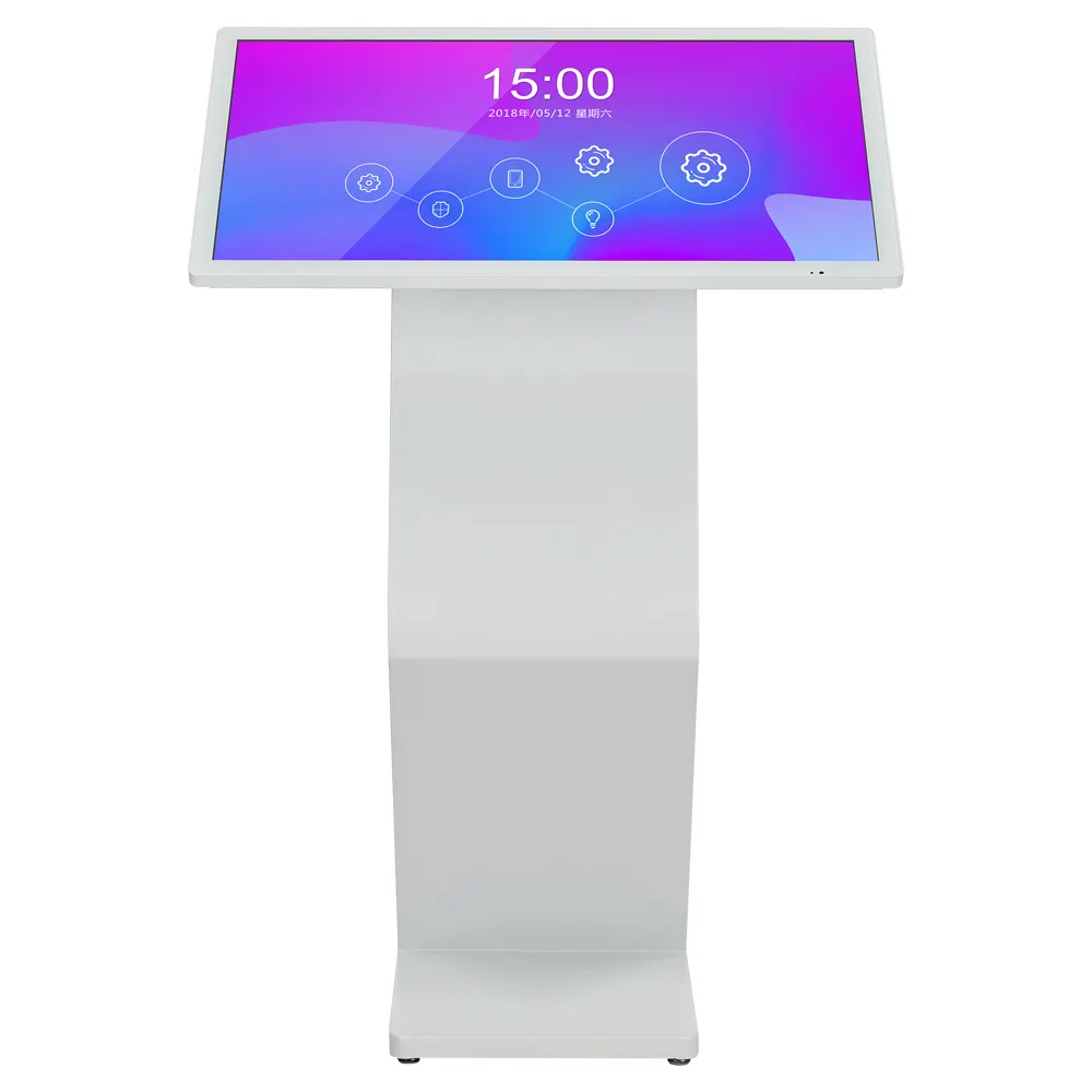 Autoservicio de información digital multimedia Pantalla LCD de 55 pulgadas Pantalla táctil interactiva Quiosco Soporte de suelo Señalización digital