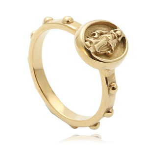 Men's Gold <b>Skull</b> <b>Ring</b> Retro Punk Style Stainless Steel Face Design Jewelry Gift 27035 - Product Image 1