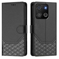 Étui portefeuille en cuir diamant RFID pour Itel P38 A50 A48 A70 A05S A60 A23 Pro A17 P40 P55 4G 5G Plus S23 S18 S24 Phone Flip Cover