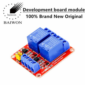 2-channel 5V Relay Module Optocoupler Isolation High and Low <b>Level</b> Triggers Microcontroller Red Board - Product Image 4