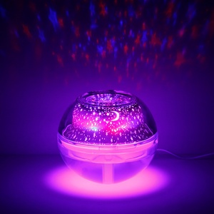 Romantic Starry Sky Lamp Humidifier 500ml <b>Projection</b> LED Ultrasonic Cool Mist Humidifier with Crystal <b>Light</b> for Sleeping - Product Image 4