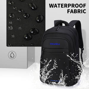 Zaino per studenti con Logo personalizzato OMASKA impermeabile Mochilas 17 pollici zaino da scuola per uomo - Product Image 2