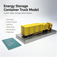 Modèle de camion de stockage d'énergie jaune personnalisé