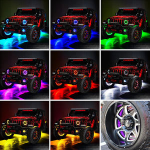 Feux de roue LED RGB tout-terrain 15,5 pouces à double rangée avec contrôle Bluetooth par télécommande et application pour voiture - Product Image 6