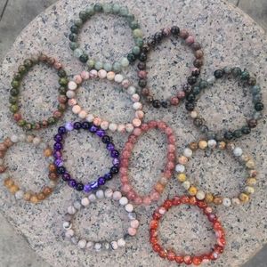 Braccialetto di gioielli di moda cristalli pietre curative gioielli di braccialetto di <span class=keywords><strong>pietra</strong></span> naturale di qualità per le donne - Product Image 3