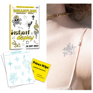 Tatuaje Temporal Semipermanente de Hierbas de Serpiente y Peonía sin Agua, Diseño de Estrella Brillante, Duración de 7 Días, Venta al por Mayor - Product Image 1