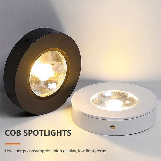 Closet Wine Cabinet Display Case Die-cast Aluminum Surface Mounted Mini Spot Light 5w COB Led Spotlight