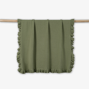 Manta de bebé ecológica con volantes de Vietnam, bonita para primavera y otoño, 289g-290g, tejida 100% algodón, accesorios de punto. - Product Image 6