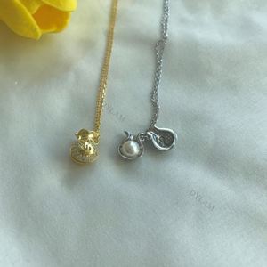 Dylam Nuevo Diseño Colgante de Bolsa de Dinero de la Suerte con Moneda, Plata 925, Cadena de Clavícula de Lujo Ligero y Elegante, Tendencia de Alta Gama - Product Image 2