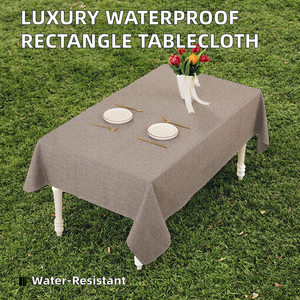 Nappe de table à manger moderne tissée carrée de luxe, imperméable, antimanchas, 100% polyester pour un usage domestique - Product Image 2