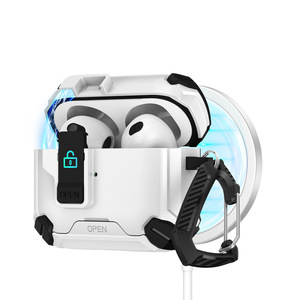 Funda Protectora Antigolpes y Resistente <span class=keywords><strong>de</strong></span> PC y TPU Híbrido, Compatible con <span class=keywords><strong>AirPods</strong></span> <span class=keywords><strong>Pro</strong></span> 3 y 4 - Product Image 3