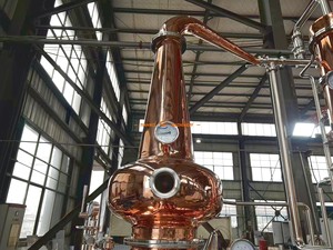 Alambique de Destilación de Cobre TW Turnkey 300L 500L, Equipo de Destilación de Ginebra para Destilería Artesanal - Product Image 2