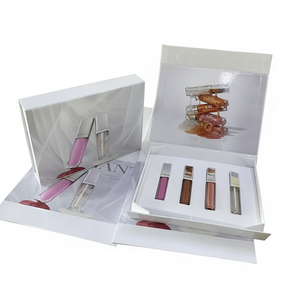 Custom Printed Corrugated Paper Gift <b>Box</b> for Perfume Wallet Stickers 24 x 24 x 9 cm - Product Image 1