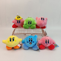 Prix pas cher Kawai Kirby peluche peluche Toys6 Styles Kirby peluche porte-clés