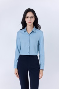 秋冬ホテルマネージャーシャツ長袖フロントデスク受付係作業服プロフェッショナルユニフォーム寒い季節用 - Product Image 3