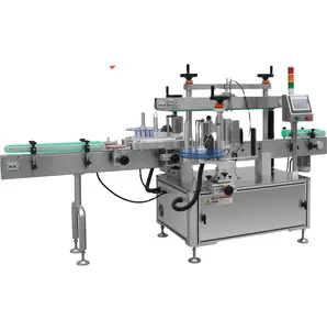 Offres Spéciales Double Face Rond Bouteille Verticale Machine à Étiquettes