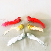 Petite taille, ornement de perroquet en plumes artificielles, oiseaux en plumes artificielles pour décorations