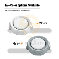 Prix de gros pour l'éclairage de plafond, support de lampe LED GX53, luminaire en plastique ABS, boîtier de lampe GX53, tissu extensible, downlight LED