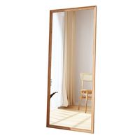 Miroir sur pied en bois tendance 2026, design moderne, fait main, pour salon, cosmétique, toutes saisons