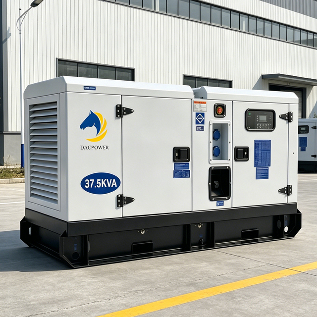 Low RPM 40KW 35KVA Genset 1500rpm Water Cooled 3 Phase 4 Cylinder Generator diesel Silent with Maintenance Free Battery