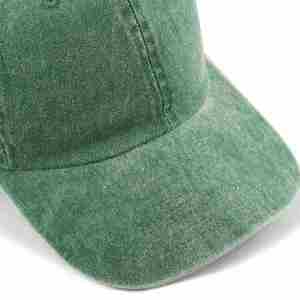 Gorras de Béisbol Estilo Dad Lavadas al por Mayor, de 6 Paneles, Personalizadas, Vintage, de Algodón, de Alta Calidad, Verdes, Lisas - Product Image 5