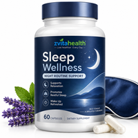 Complément Alimentaire pour le Sommeil en Marque Blanche, Formule Personnalisée OEM, Emballage Personnalisé, Vente en Gros, Capsules Végétaliennes pour le Soutien du Sommeil OEM