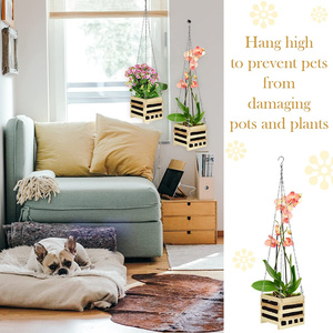 HuashenPersonnalisé En Gros En Bois Condole <span class=keywords><strong>Orchidée</strong></span> <span class=keywords><strong>Pot</strong></span> De Fleur Intérieur Et Extérieur <span class=keywords><strong>Pot</strong></span> De Fleur Carré Panier <span class=keywords><strong>Suspendu</strong></span> <span class=keywords><strong>Pot</strong></span> De Fleur - Product Image 6